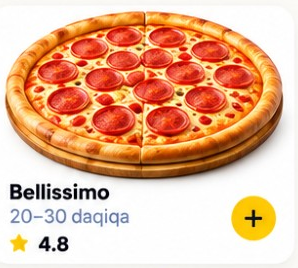 Bellissimo — 20–30 daqiqa